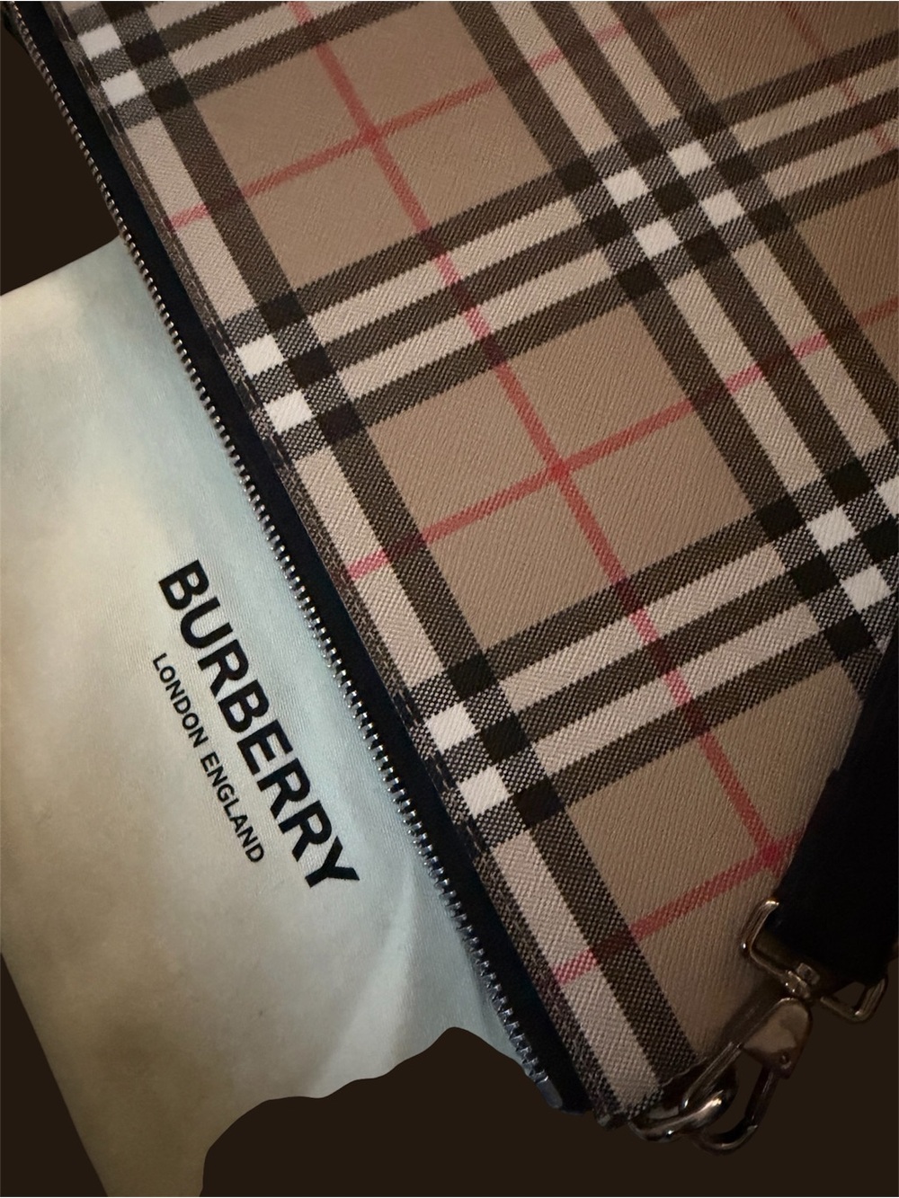 Burberry Zip Pouch with Credit Card Holders